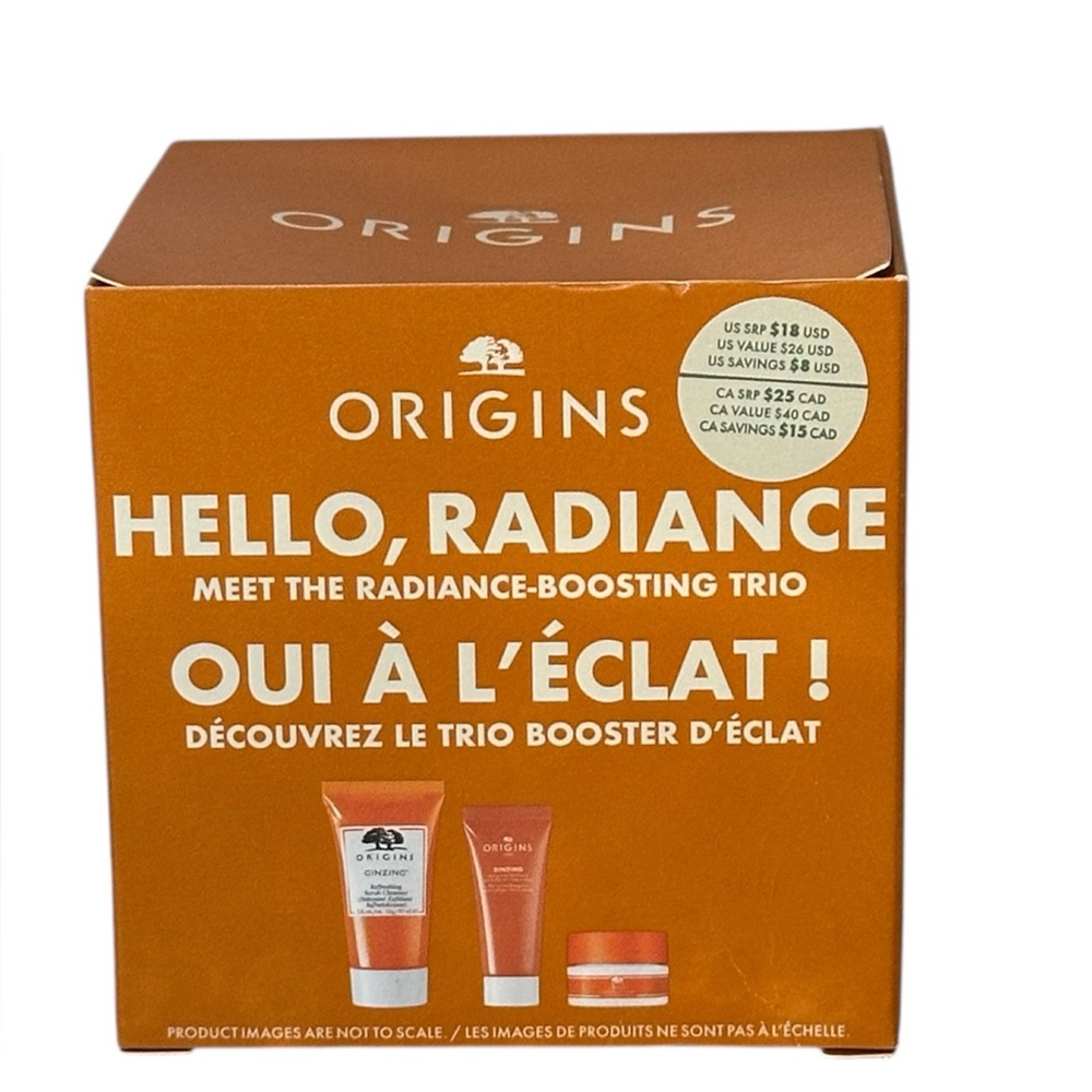 NIB Origins Hello, Radiance Meet The Radiance-Boosting Trioset.